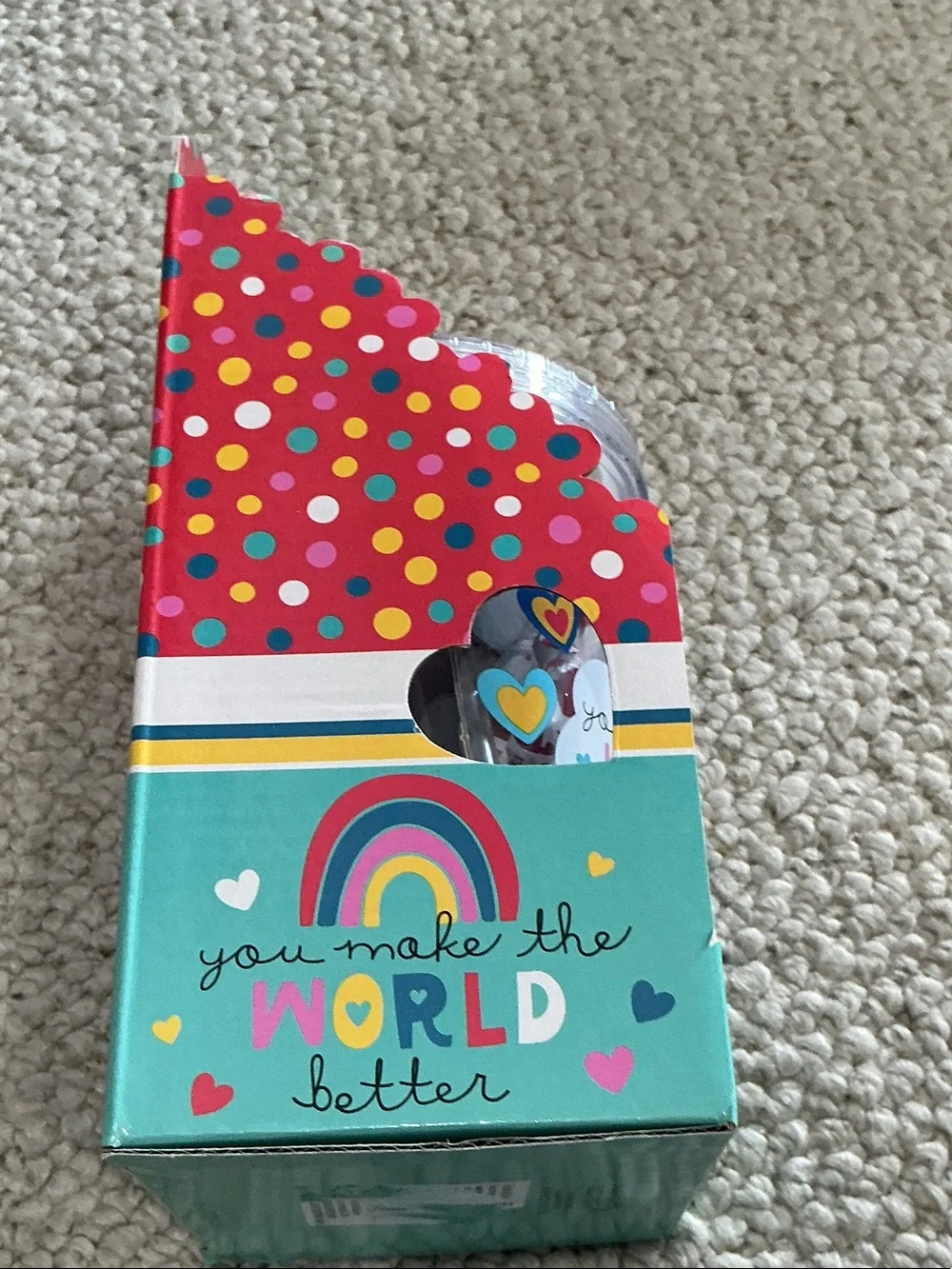 You Make the World Better Candy Tumbler - Turquoise Accent